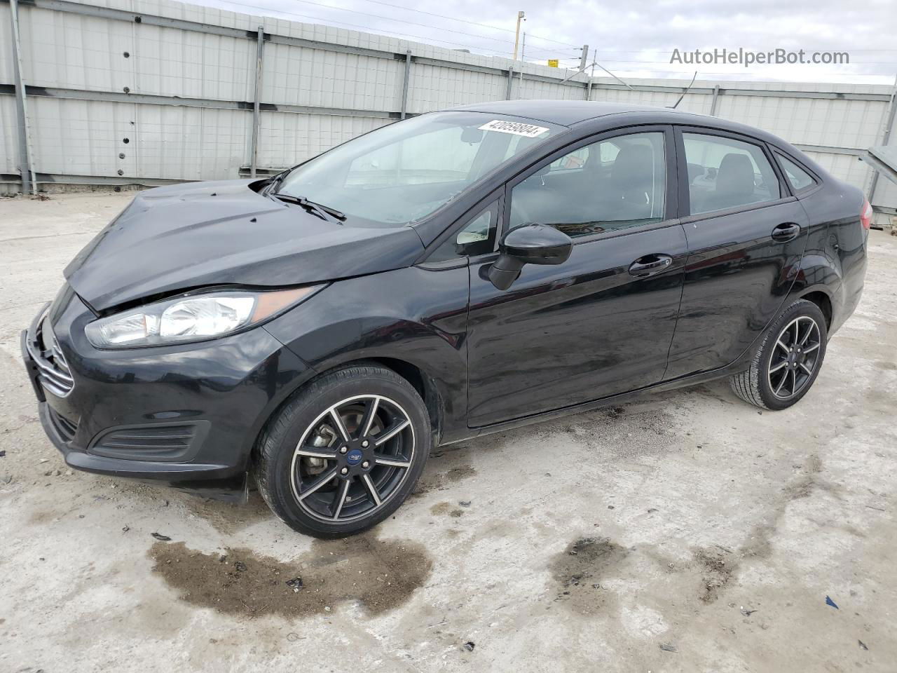 2019 Ford Fiesta Se Black vin: 3FADP4BJ2KM129289