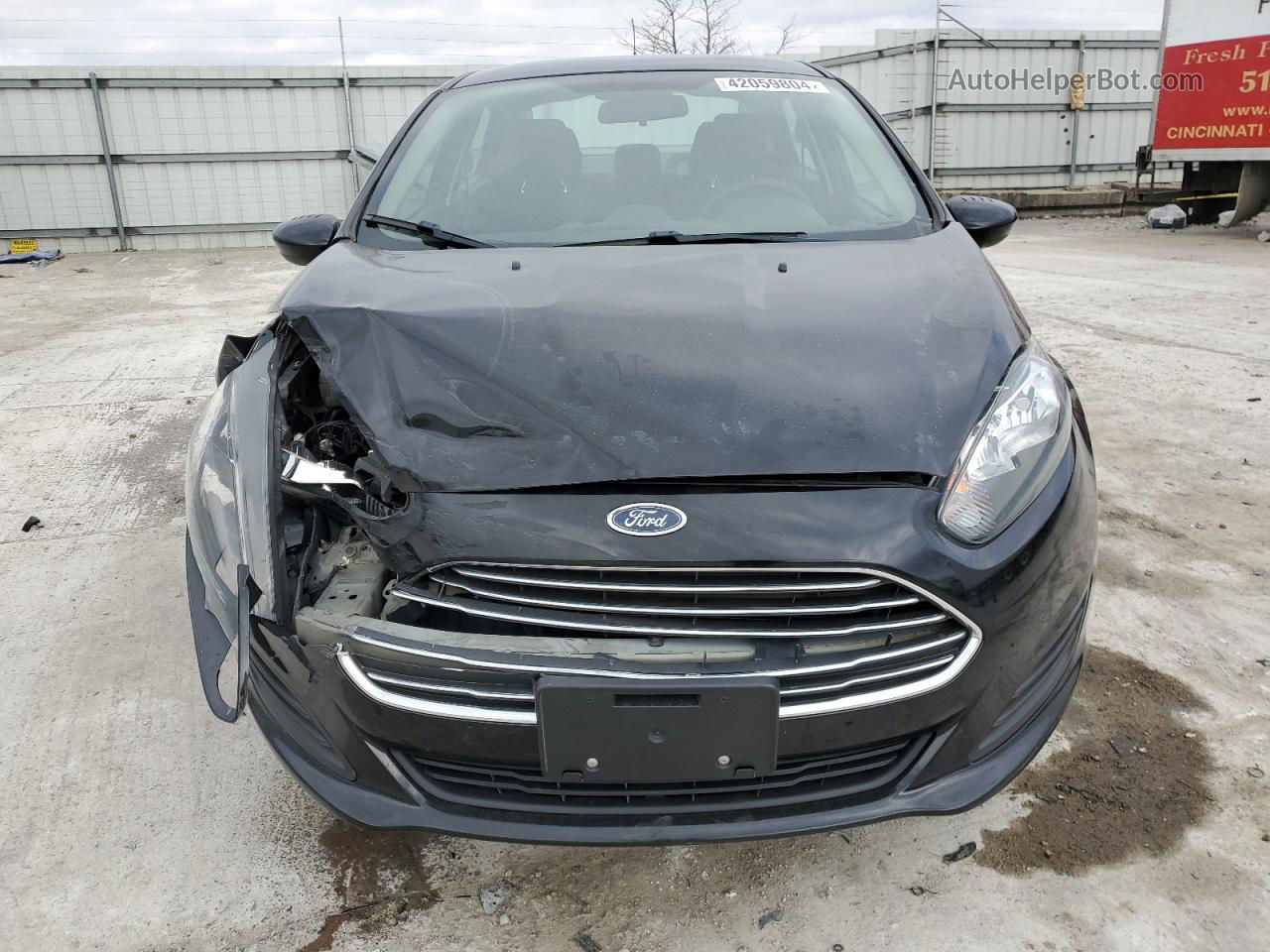 2019 Ford Fiesta Se Black vin: 3FADP4BJ2KM129289