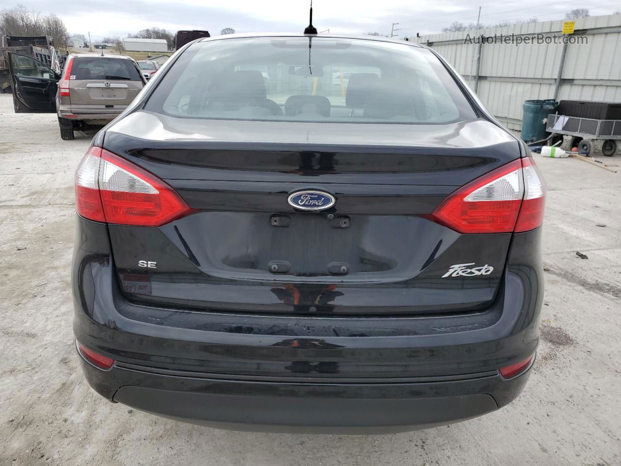 2019 Ford Fiesta Se Black vin: 3FADP4BJ2KM129289