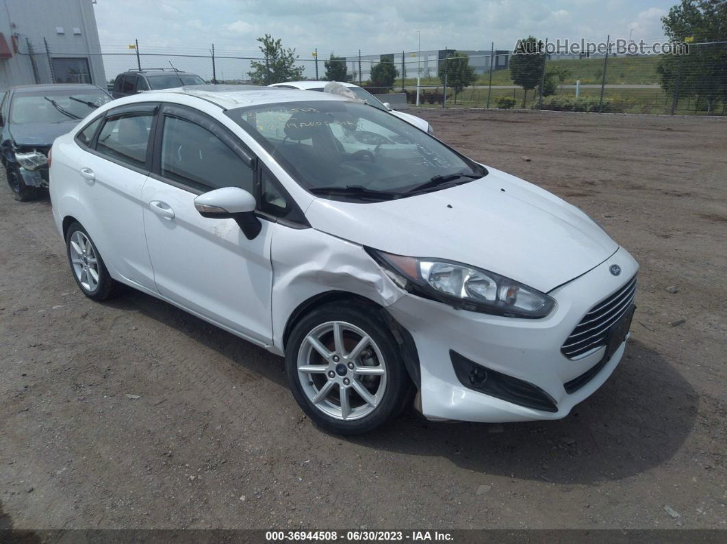 2019 Ford Fiesta Se White vin: 3FADP4BJ2KM130118