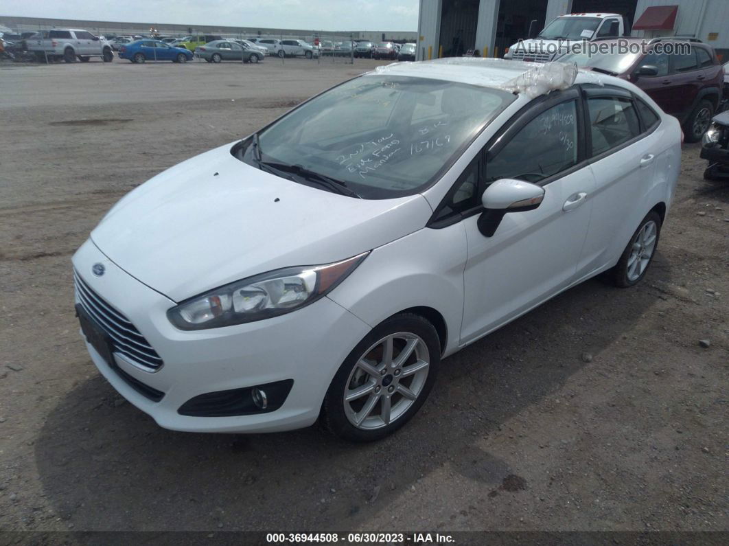 2019 Ford Fiesta Se White vin: 3FADP4BJ2KM130118