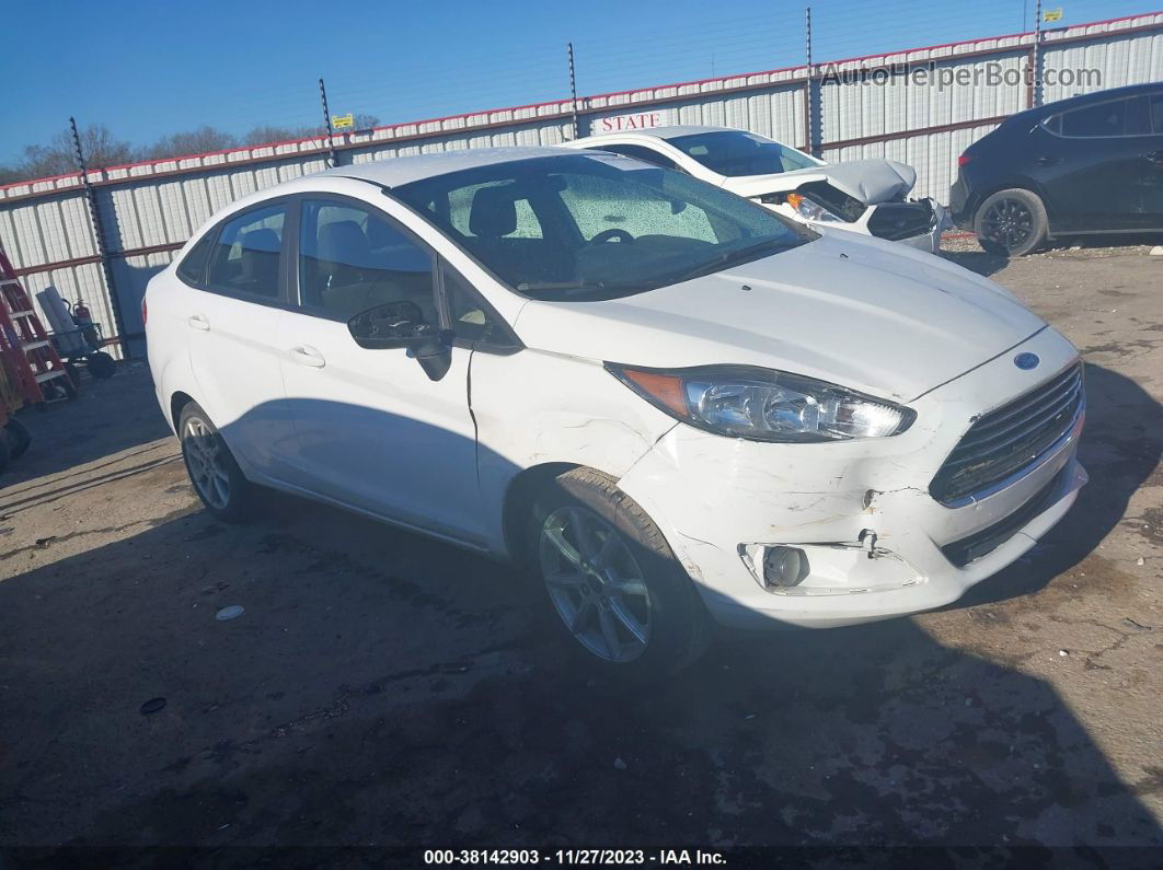 2019 Ford Fiesta Se White vin: 3FADP4BJ2KM148702