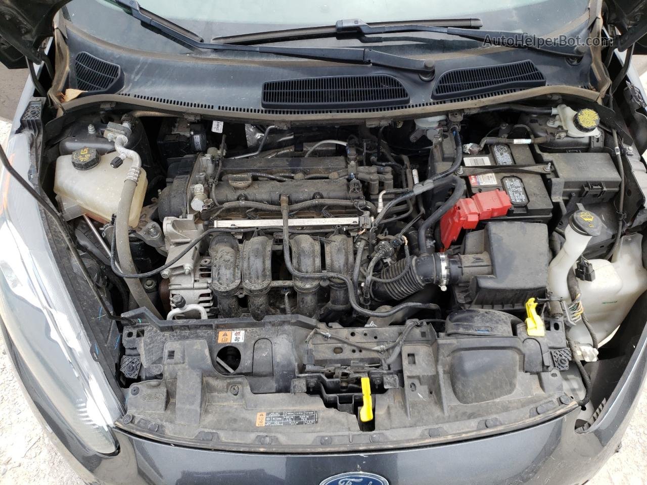 2019 Ford Fiesta Se Серый vin: 3FADP4BJ2KM149607