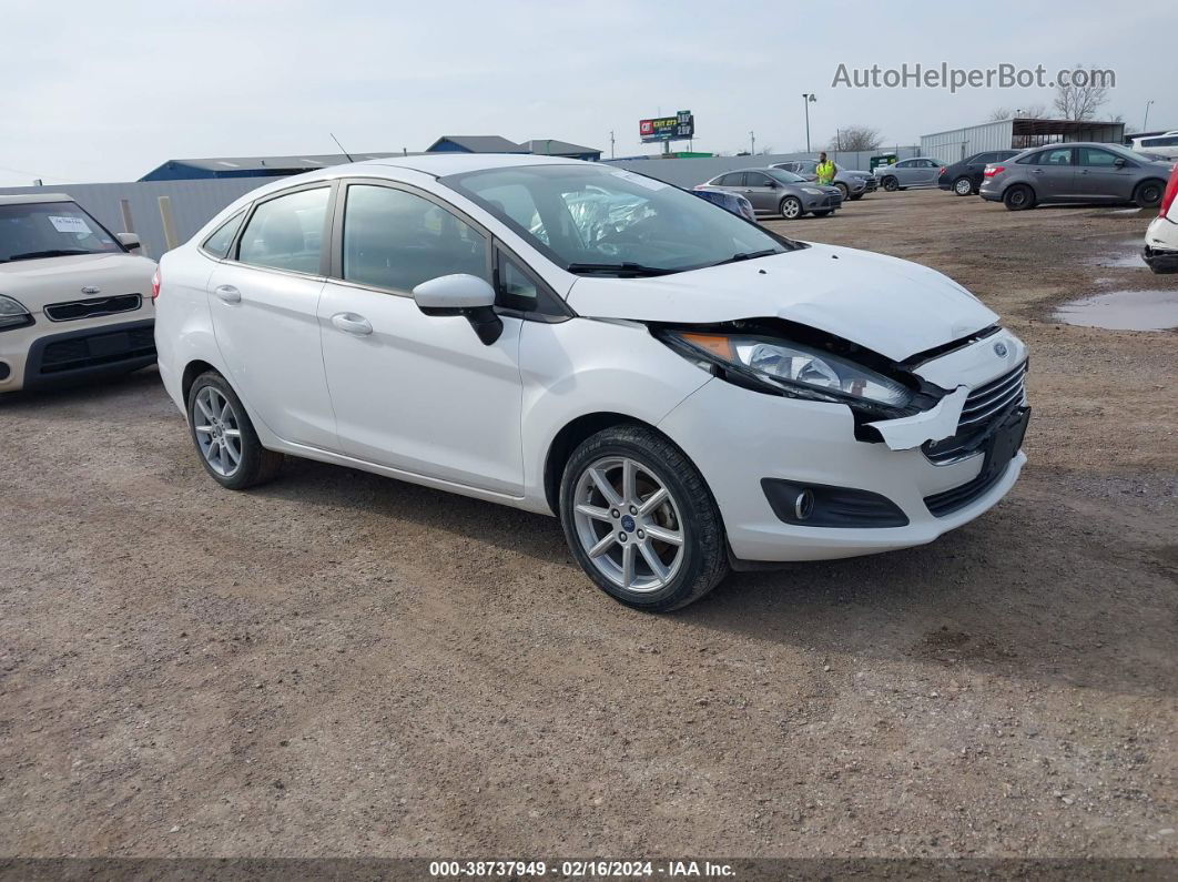 2019 Ford Fiesta Se White vin: 3FADP4BJ2KM150496