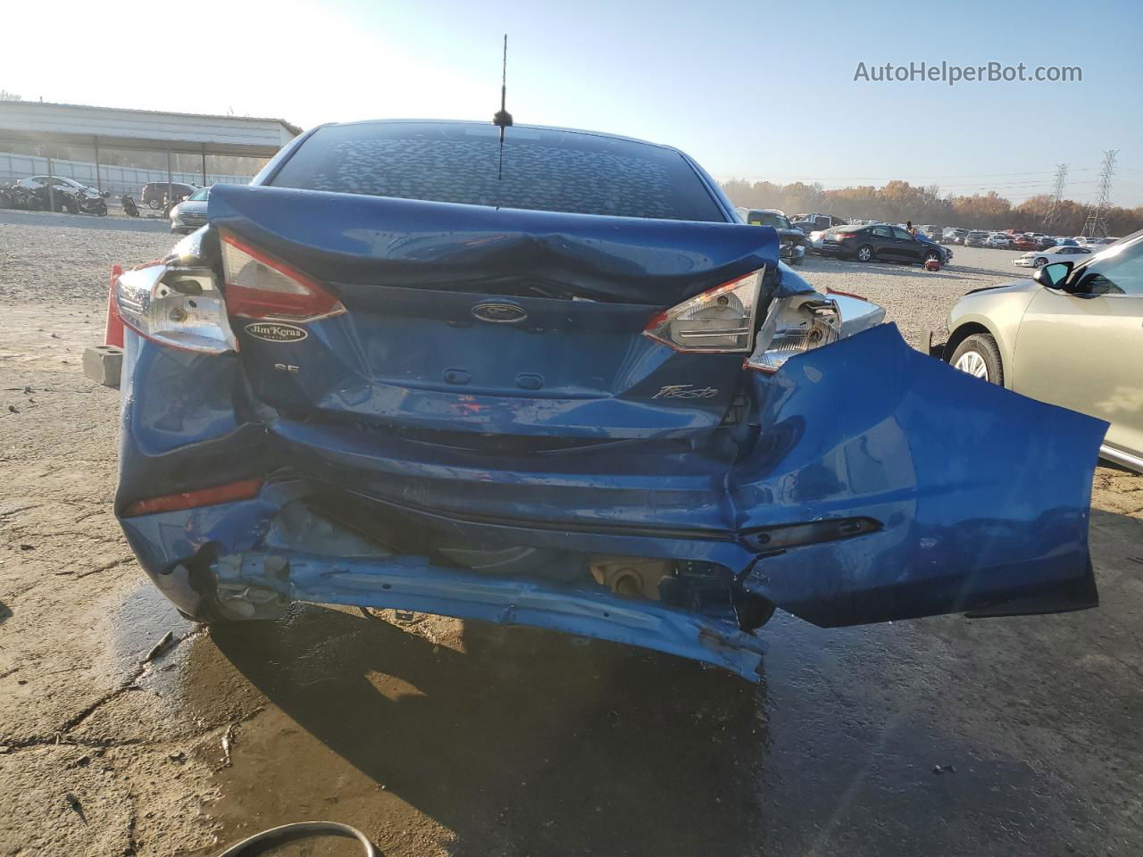2019 Ford Fiesta Se Синий vin: 3FADP4BJ2KM151034