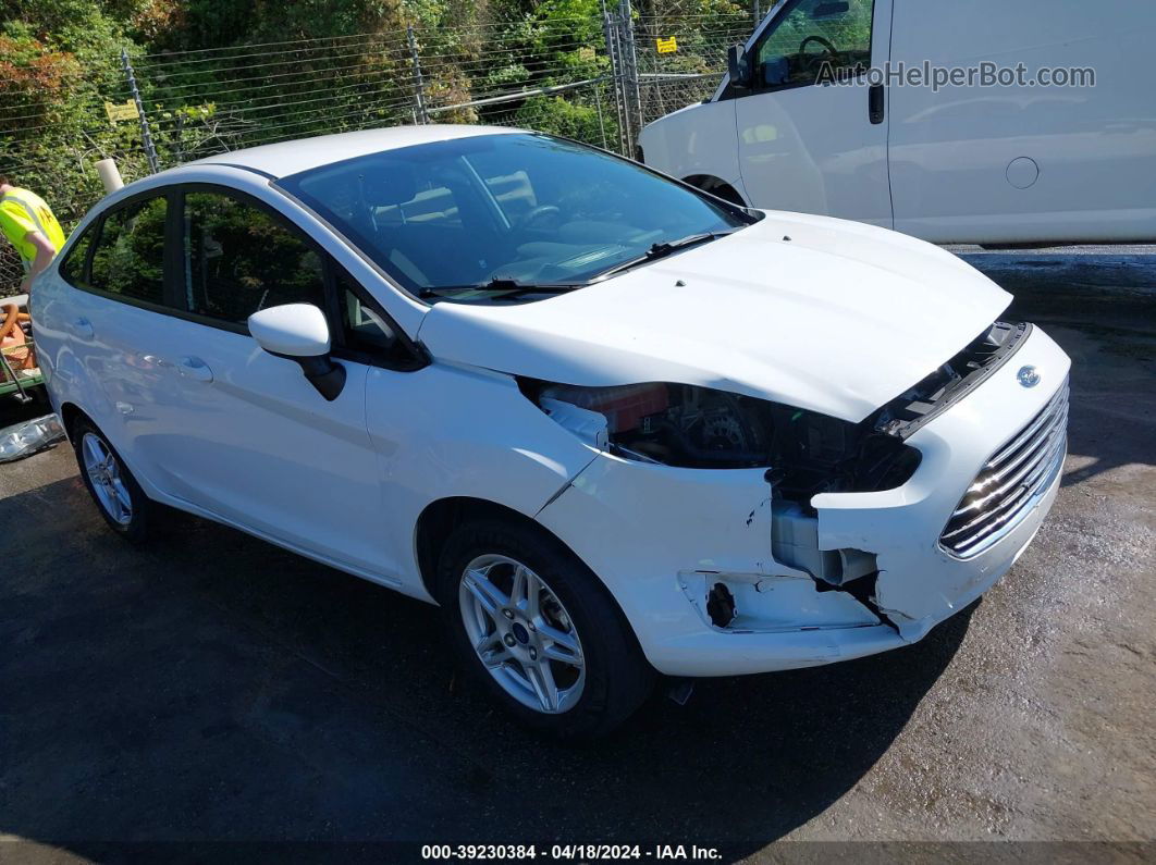 2019 Ford Fiesta Se White vin: 3FADP4BJ2KM158775