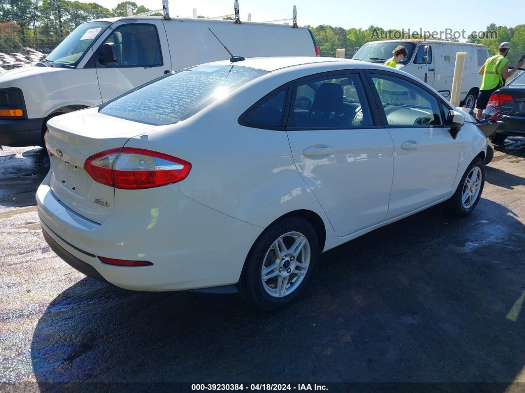 2019 Ford Fiesta Se White vin: 3FADP4BJ2KM158775