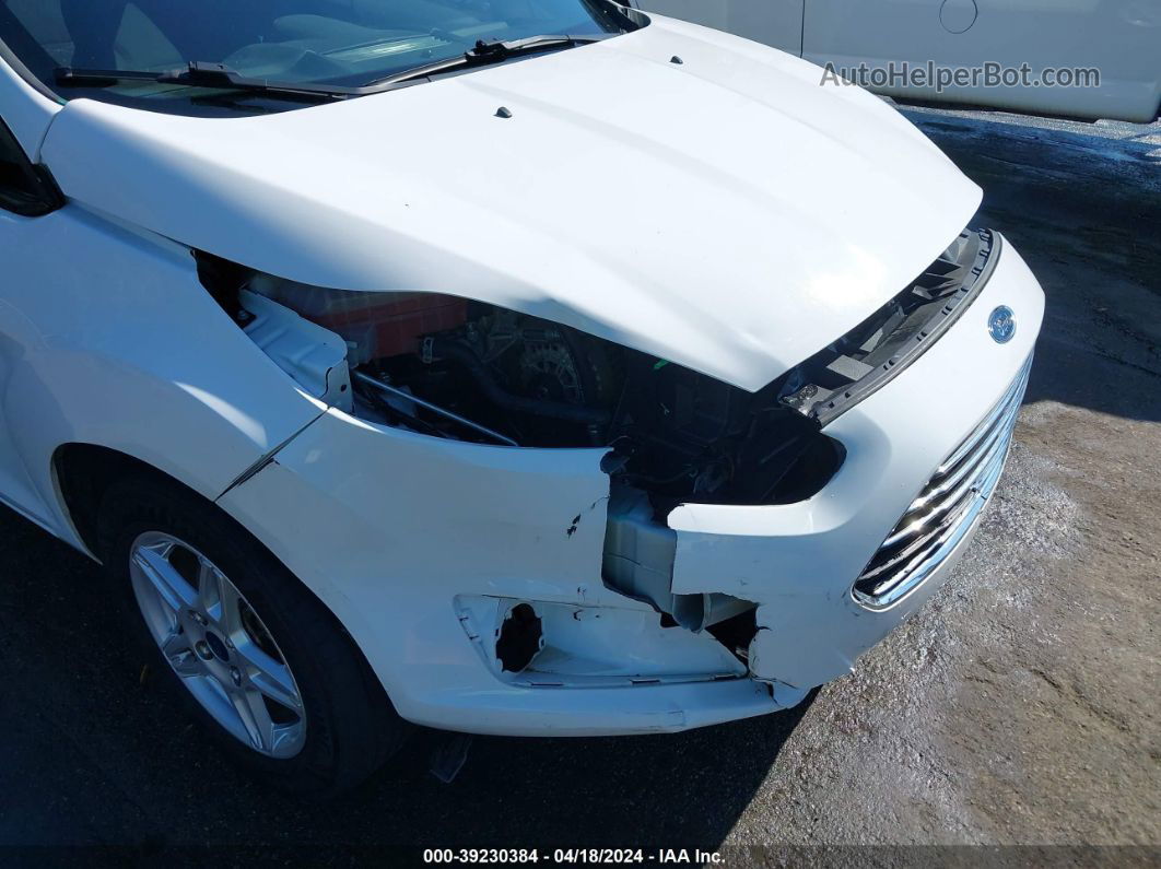 2019 Ford Fiesta Se White vin: 3FADP4BJ2KM158775