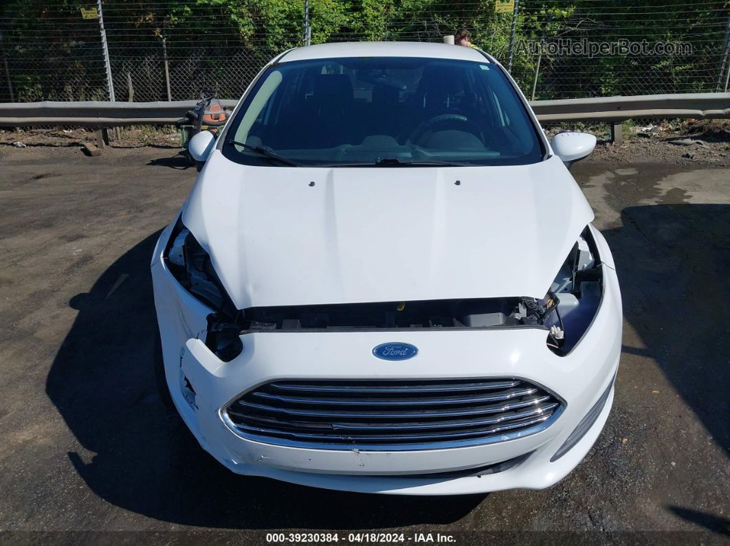 2019 Ford Fiesta Se White vin: 3FADP4BJ2KM158775