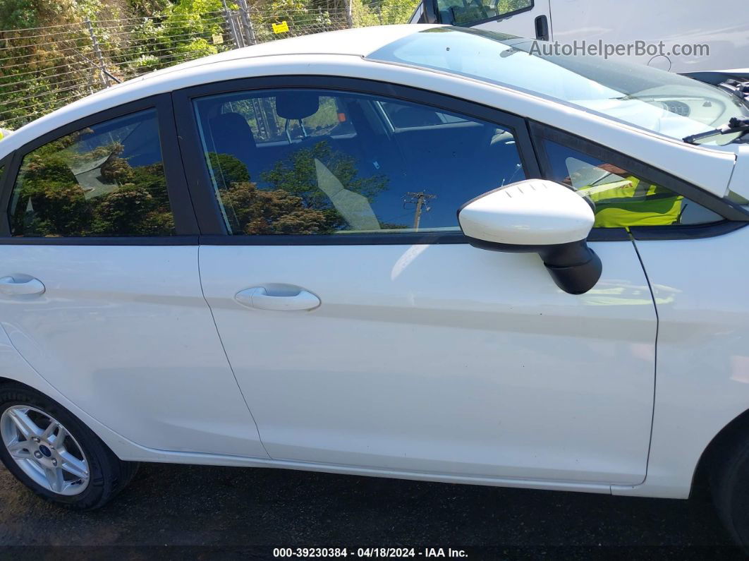 2019 Ford Fiesta Se White vin: 3FADP4BJ2KM158775