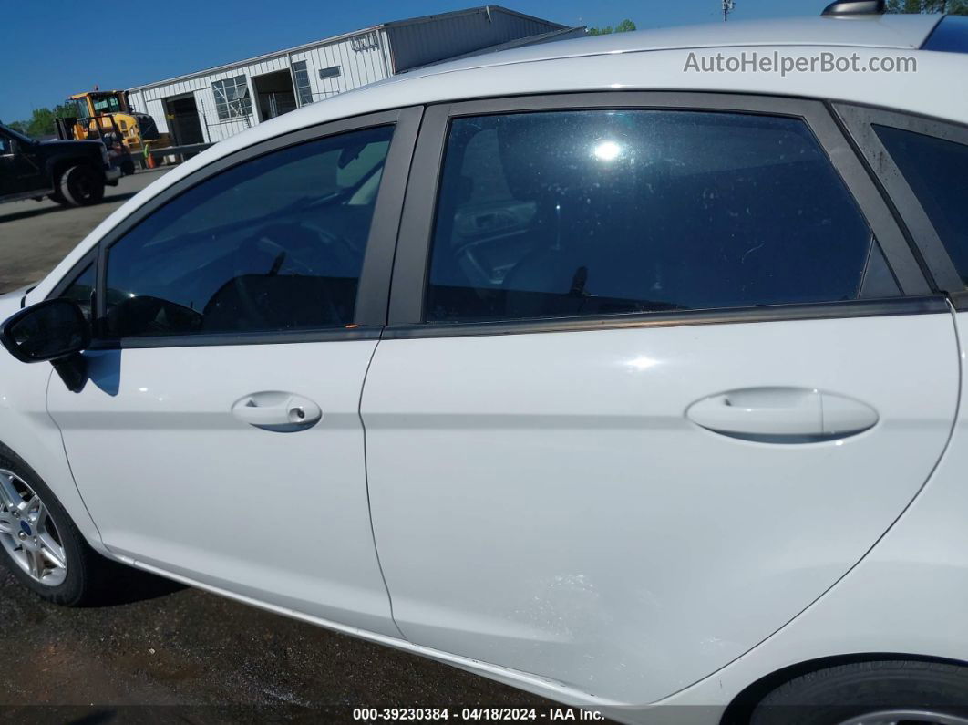 2019 Ford Fiesta Se White vin: 3FADP4BJ2KM158775