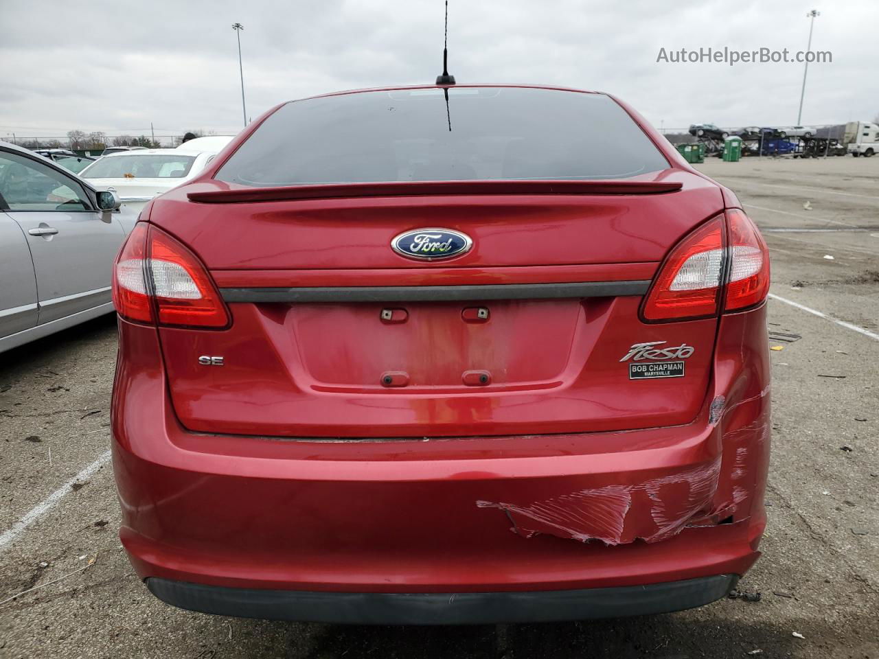 2011 Ford Fiesta Se Red vin: 3FADP4BJ3BM156517