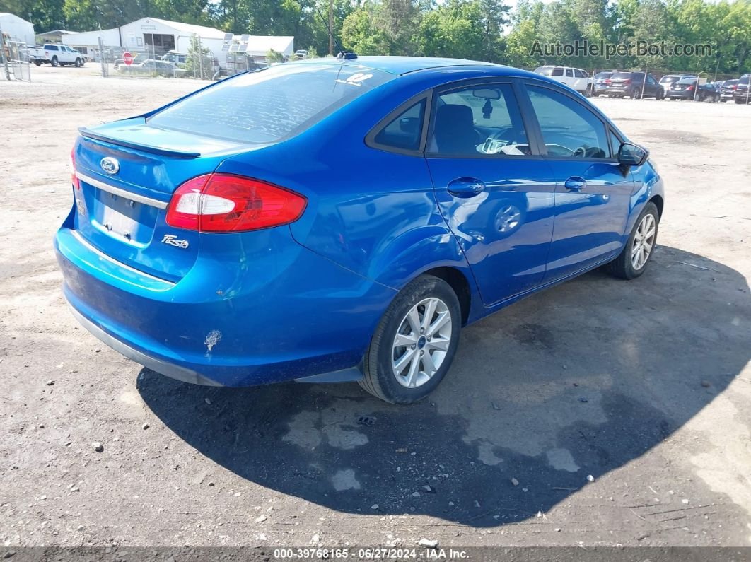 2011 Ford Fiesta Se Blue vin: 3FADP4BJ3BM174838