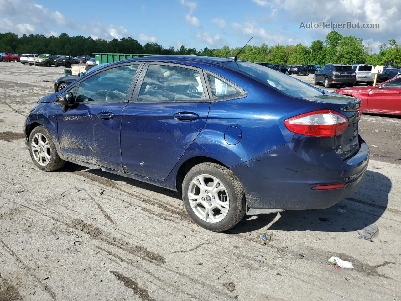 2016 Ford Fiesta Se Синий vin: 3FADP4BJ3GM138431