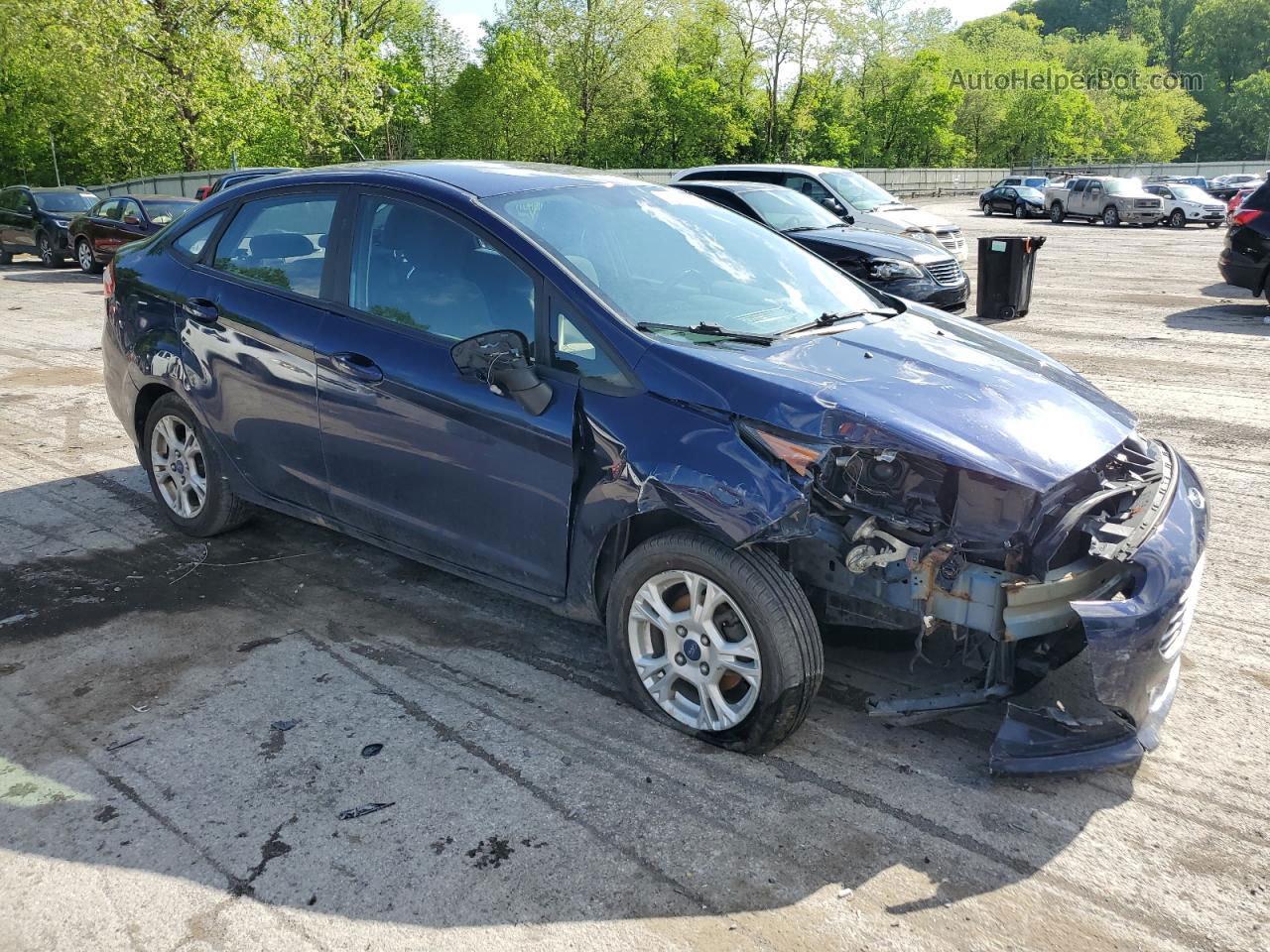 2016 Ford Fiesta Se Blue vin: 3FADP4BJ3GM138431