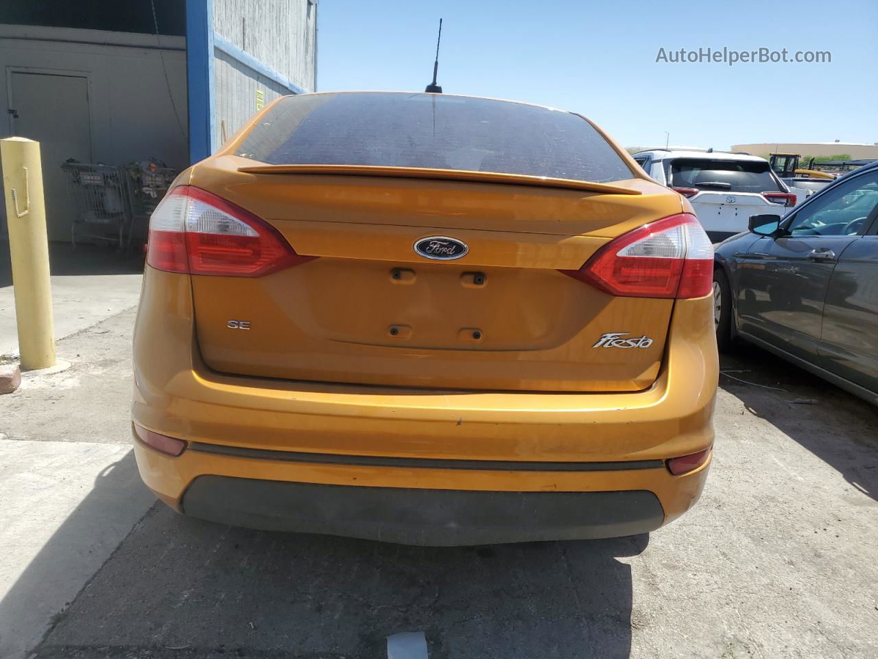 2016 Ford Fiesta Se Yellow vin: 3FADP4BJ3GM158100