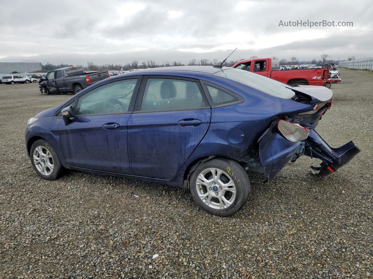 2016 Ford Fiesta Se Синий vin: 3FADP4BJ3GM206971