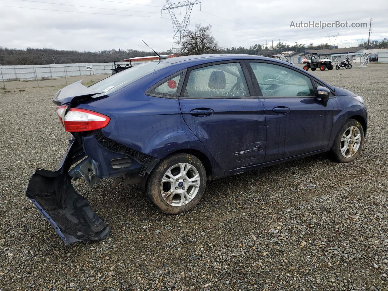 2016 Ford Fiesta Se Синий vin: 3FADP4BJ3GM206971