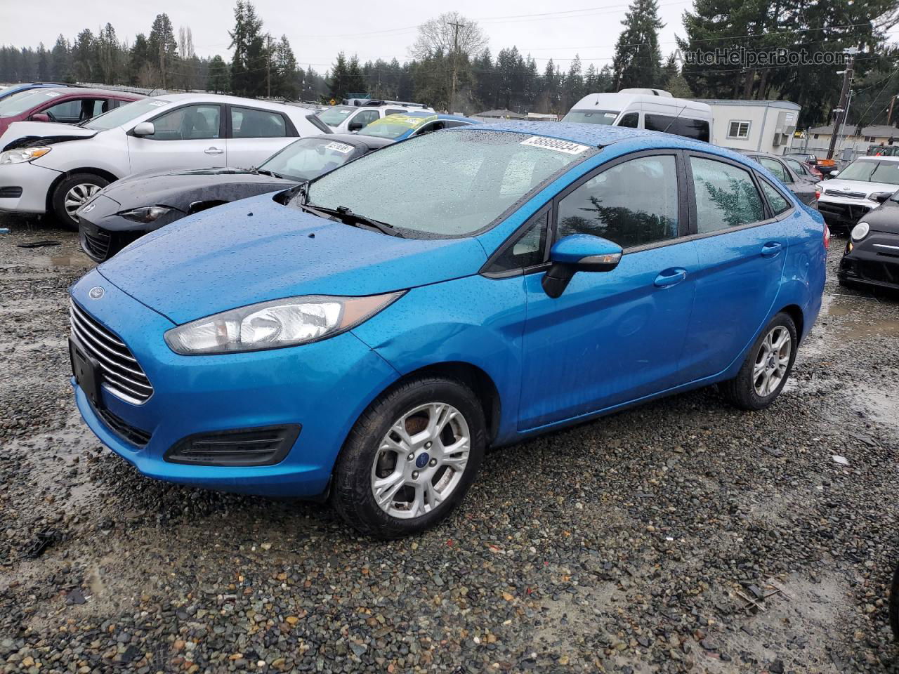 2016 Ford Fiesta Se Blue vin: 3FADP4BJ3GM208509