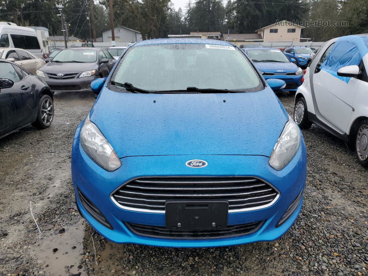 2016 Ford Fiesta Se Blue vin: 3FADP4BJ3GM208509