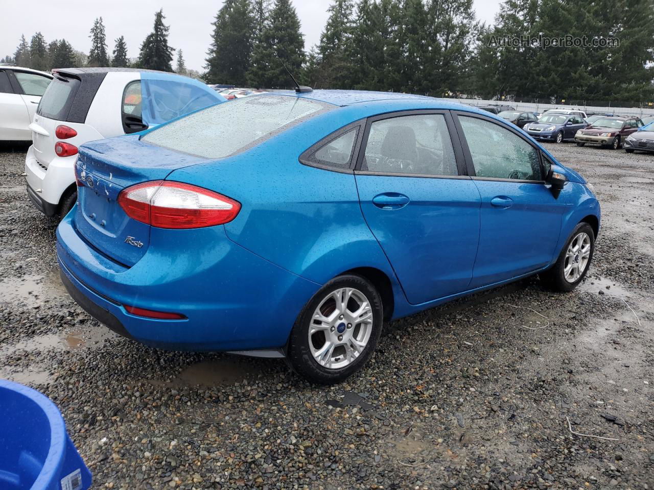 2016 Ford Fiesta Se Blue vin: 3FADP4BJ3GM208509