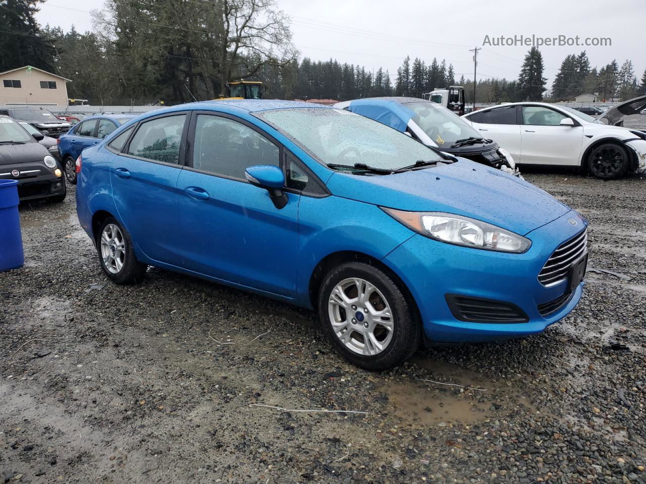 2016 Ford Fiesta Se Blue vin: 3FADP4BJ3GM208509