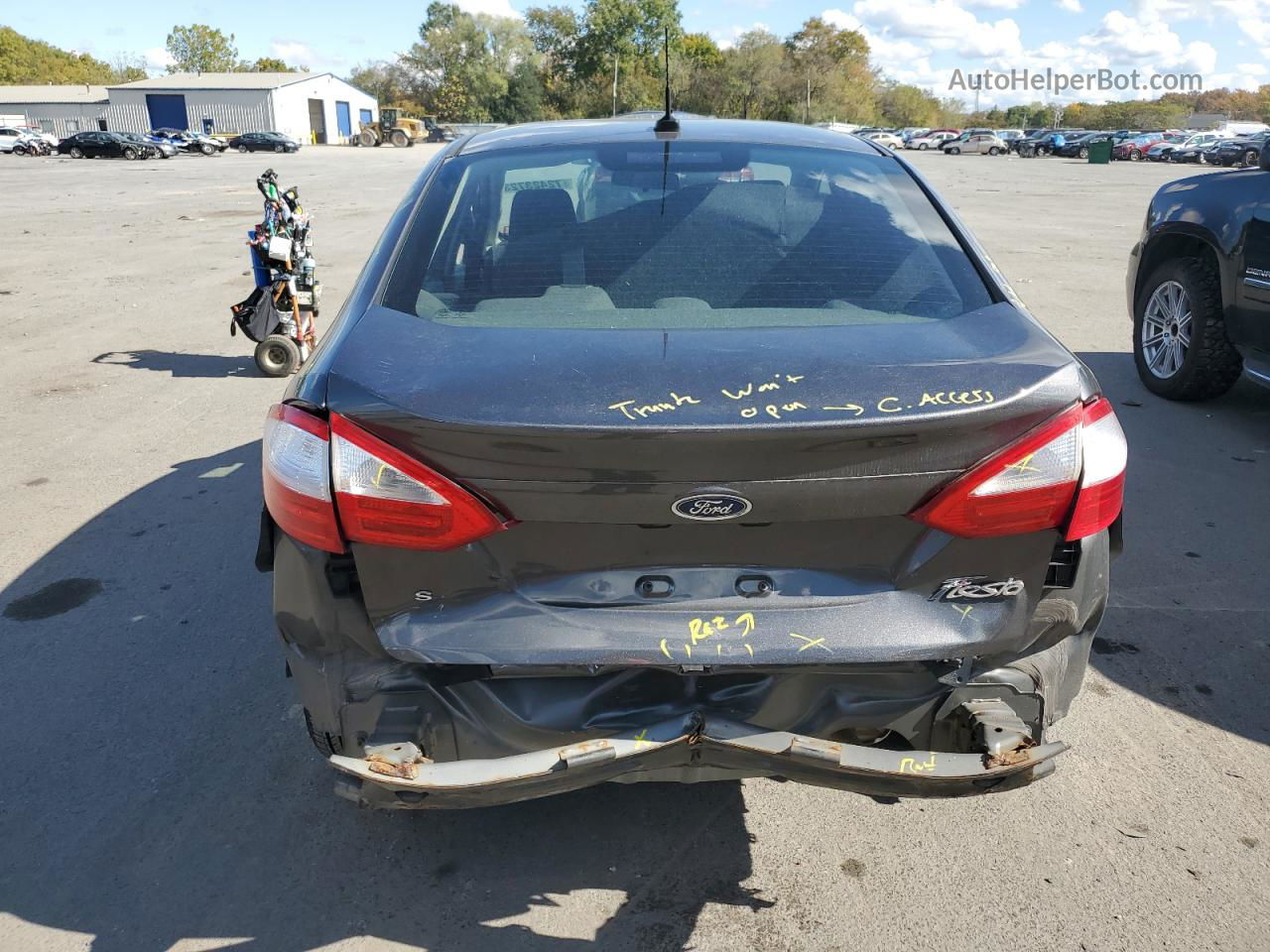 2017 Ford Fiesta Se Gray vin: 3FADP4BJ3HM104863