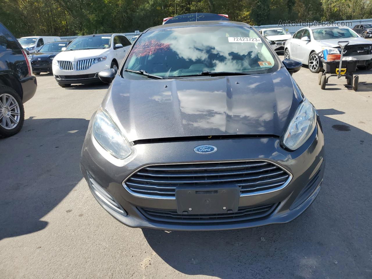 2017 Ford Fiesta Se Gray vin: 3FADP4BJ3HM104863