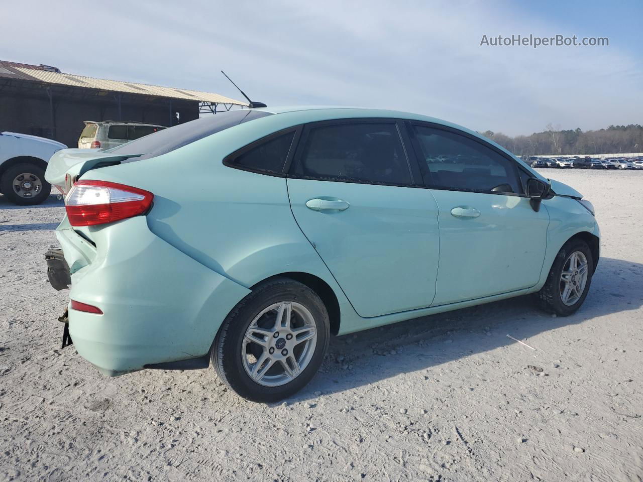 2017 Ford Fiesta Se Turquoise vin: 3FADP4BJ3HM123610