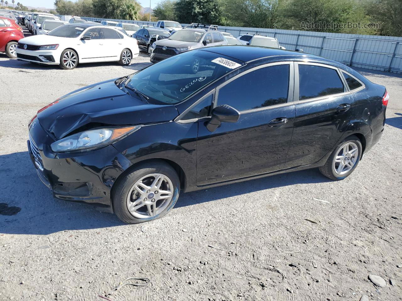 2017 Ford Fiesta Se Black vin: 3FADP4BJ3HM138320