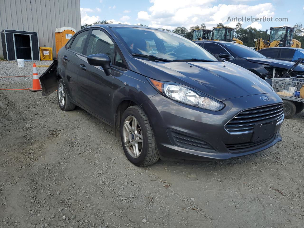 2017 Ford Fiesta Se Gray vin: 3FADP4BJ3HM152623