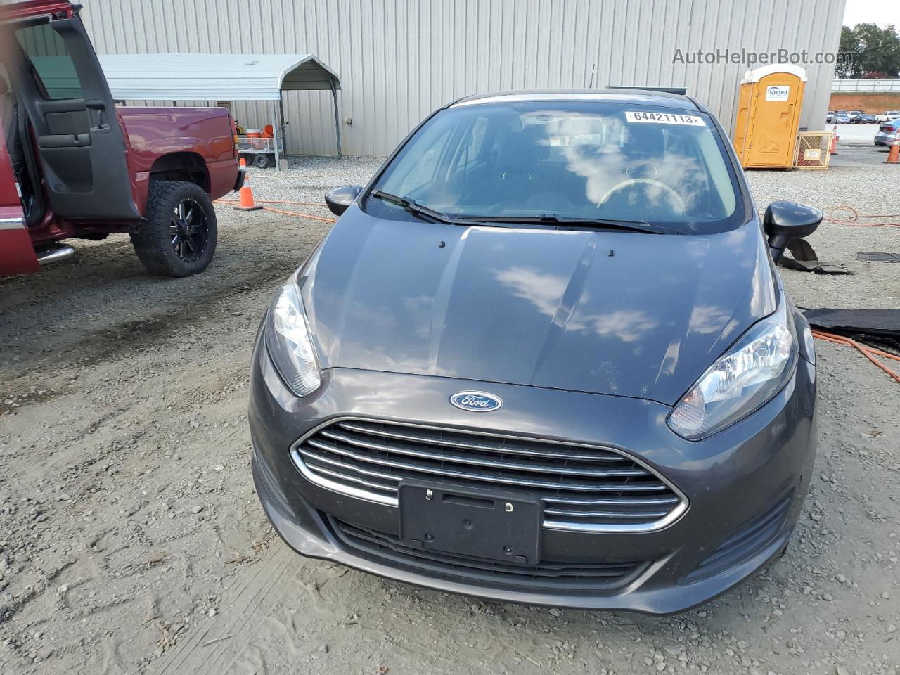 2017 Ford Fiesta Se Gray vin: 3FADP4BJ3HM152623