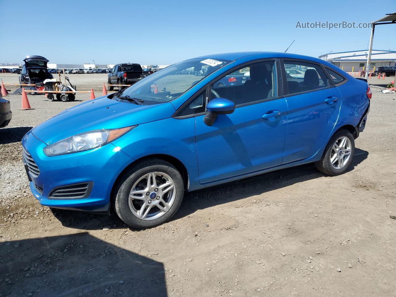 2017 Ford Fiesta Se Blue vin: 3FADP4BJ3HM153268