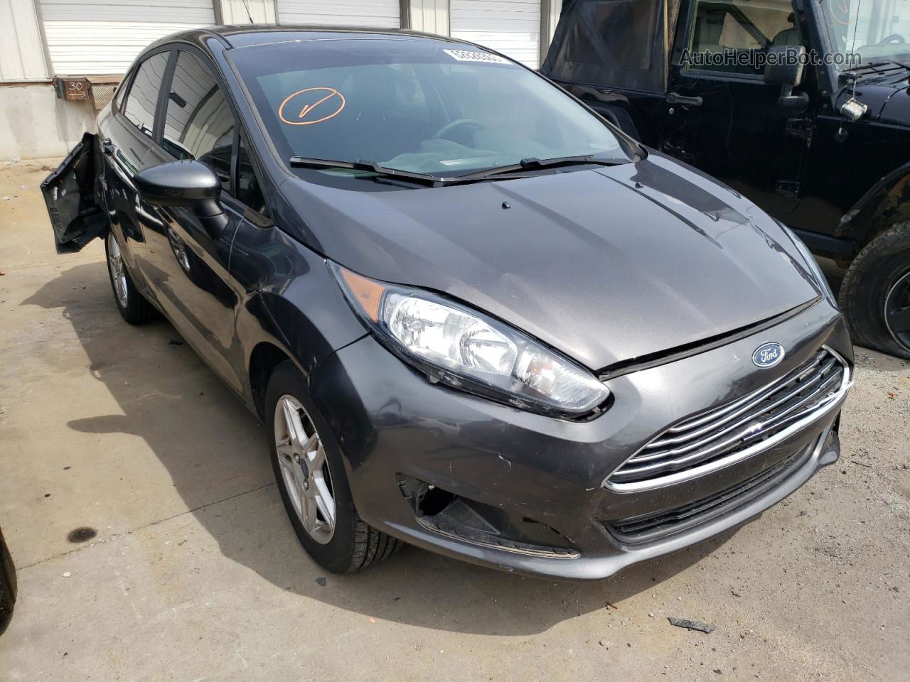 2017 Ford Fiesta Se Gray vin: 3FADP4BJ3HM157451