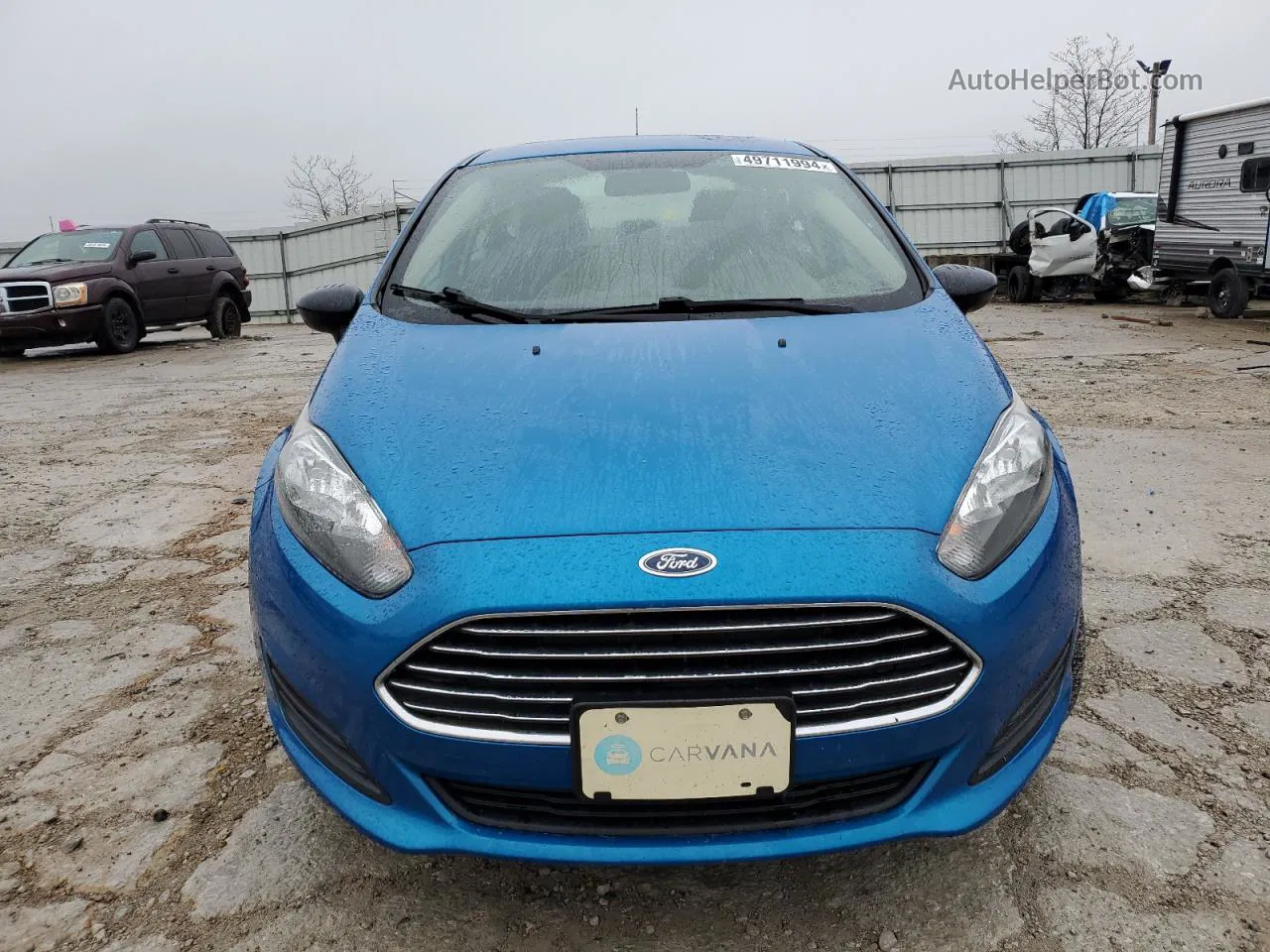 2017 Ford Fiesta Se Синий vin: 3FADP4BJ3HM165615