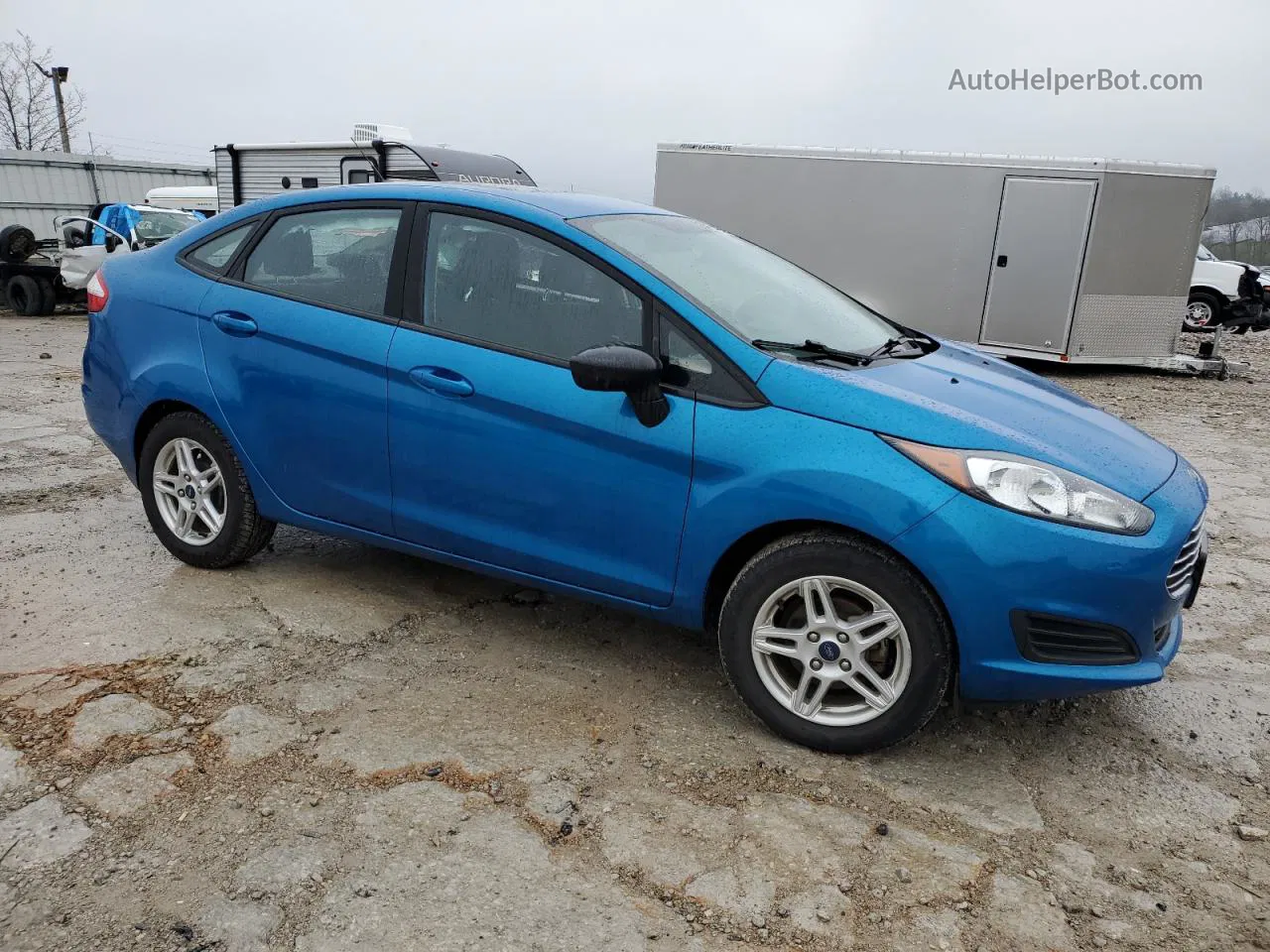 2017 Ford Fiesta Se Синий vin: 3FADP4BJ3HM165615