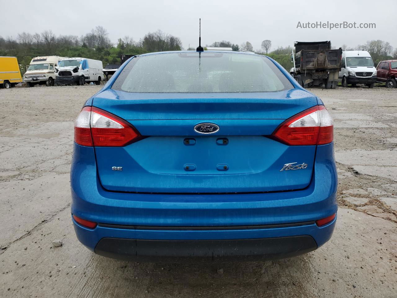 2017 Ford Fiesta Se Blue vin: 3FADP4BJ3HM165615