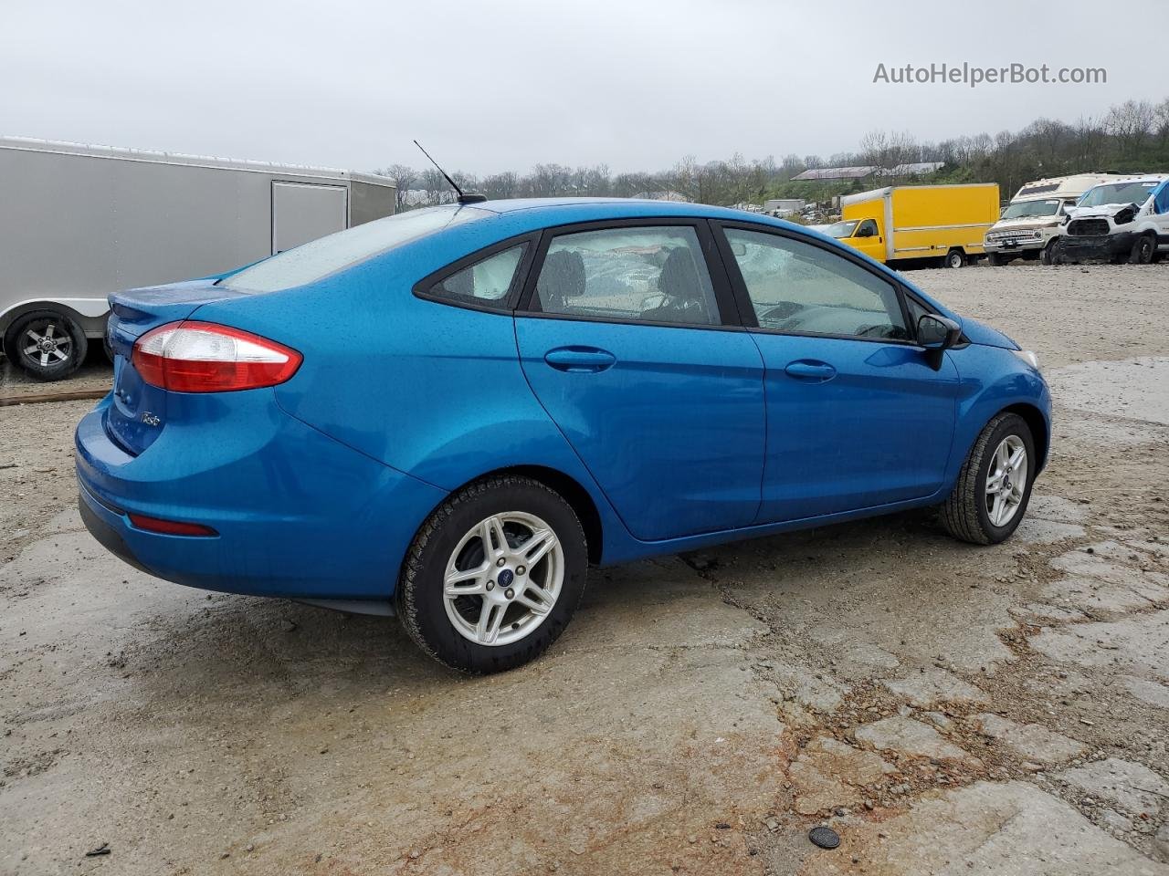 2017 Ford Fiesta Se Синий vin: 3FADP4BJ3HM165615