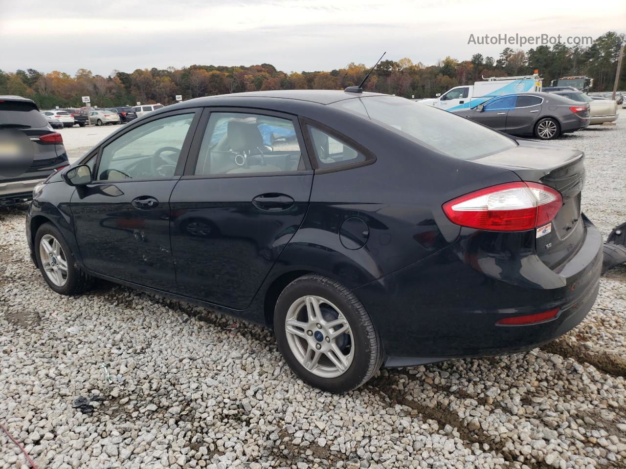 2019 Ford Fiesta Se Black vin: 3FADP4BJ3KM116356