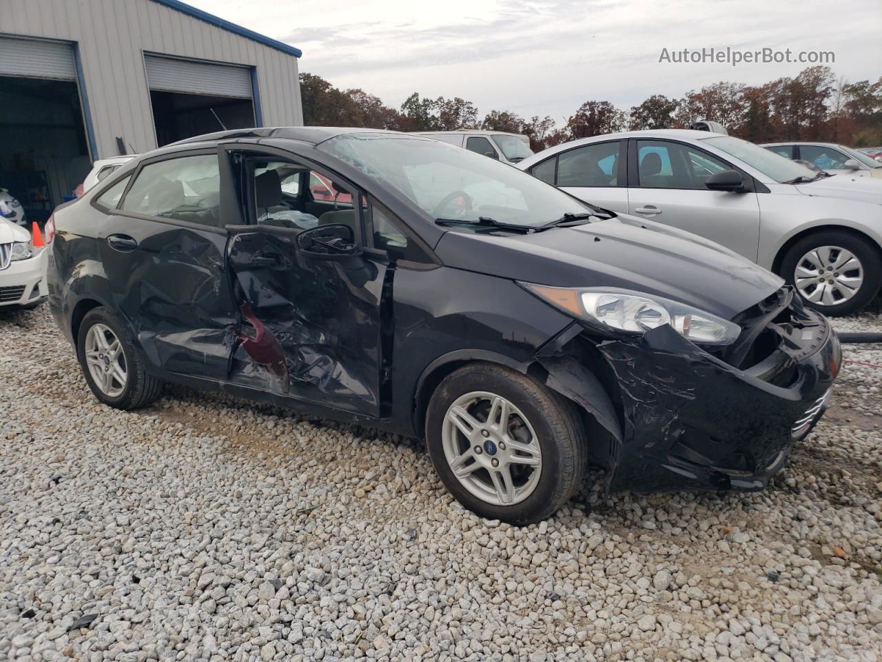 2019 Ford Fiesta Se Black vin: 3FADP4BJ3KM116356