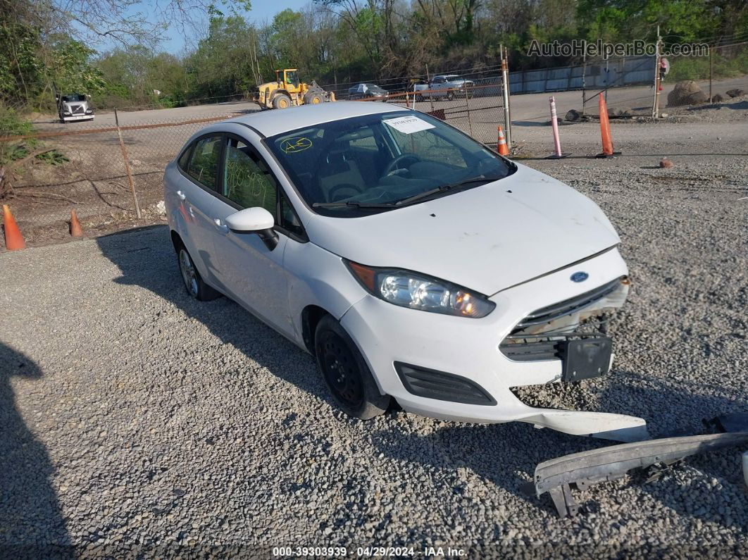 2019 Ford Fiesta Se White vin: 3FADP4BJ3KM120245