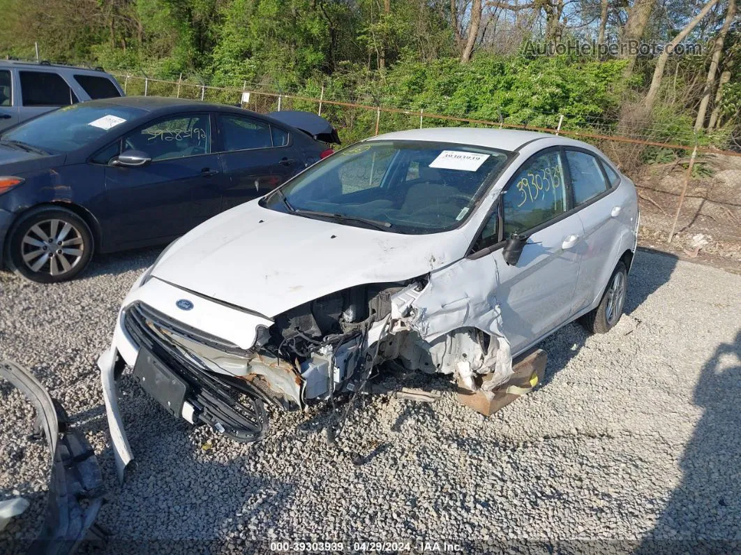 2019 Ford Fiesta Se White vin: 3FADP4BJ3KM120245