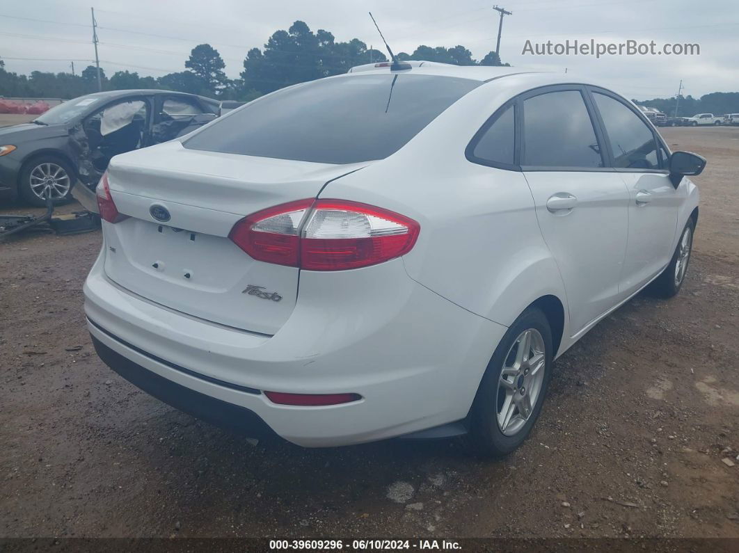 2019 Ford Fiesta Se White vin: 3FADP4BJ3KM141001