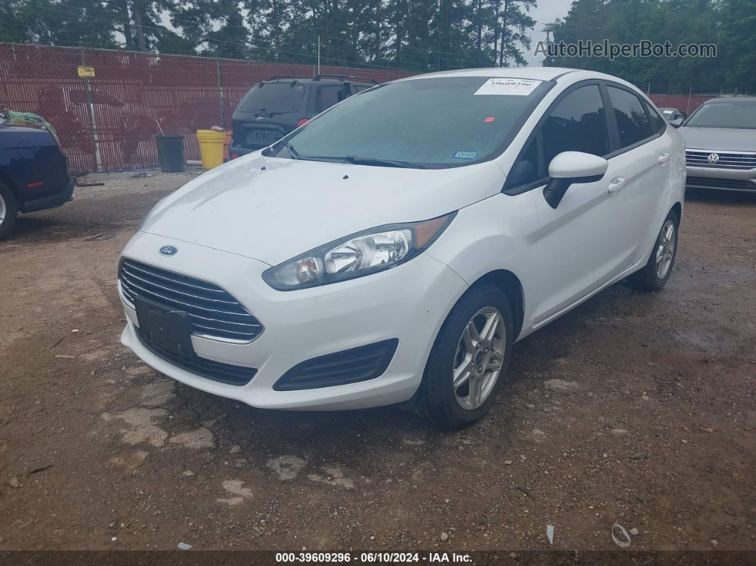 2019 Ford Fiesta Se White vin: 3FADP4BJ3KM141001