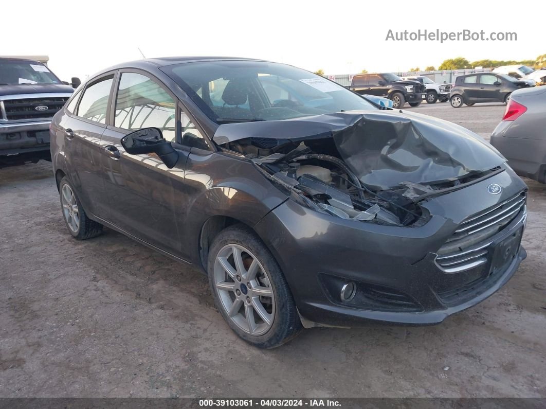 2019 Ford Fiesta Se Gray vin: 3FADP4BJ3KM148076
