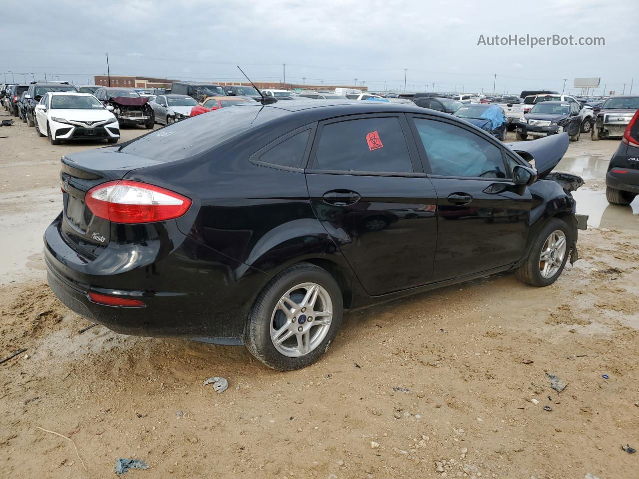 2019 Ford Fiesta Se Black vin: 3FADP4BJ3KM153679