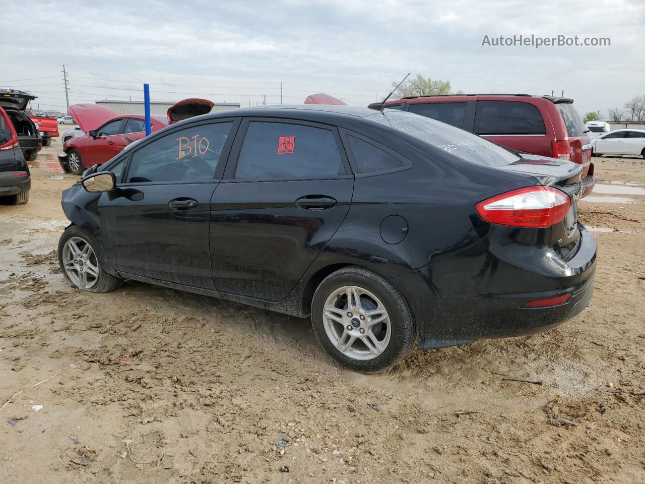 2019 Ford Fiesta Se Black vin: 3FADP4BJ3KM153679