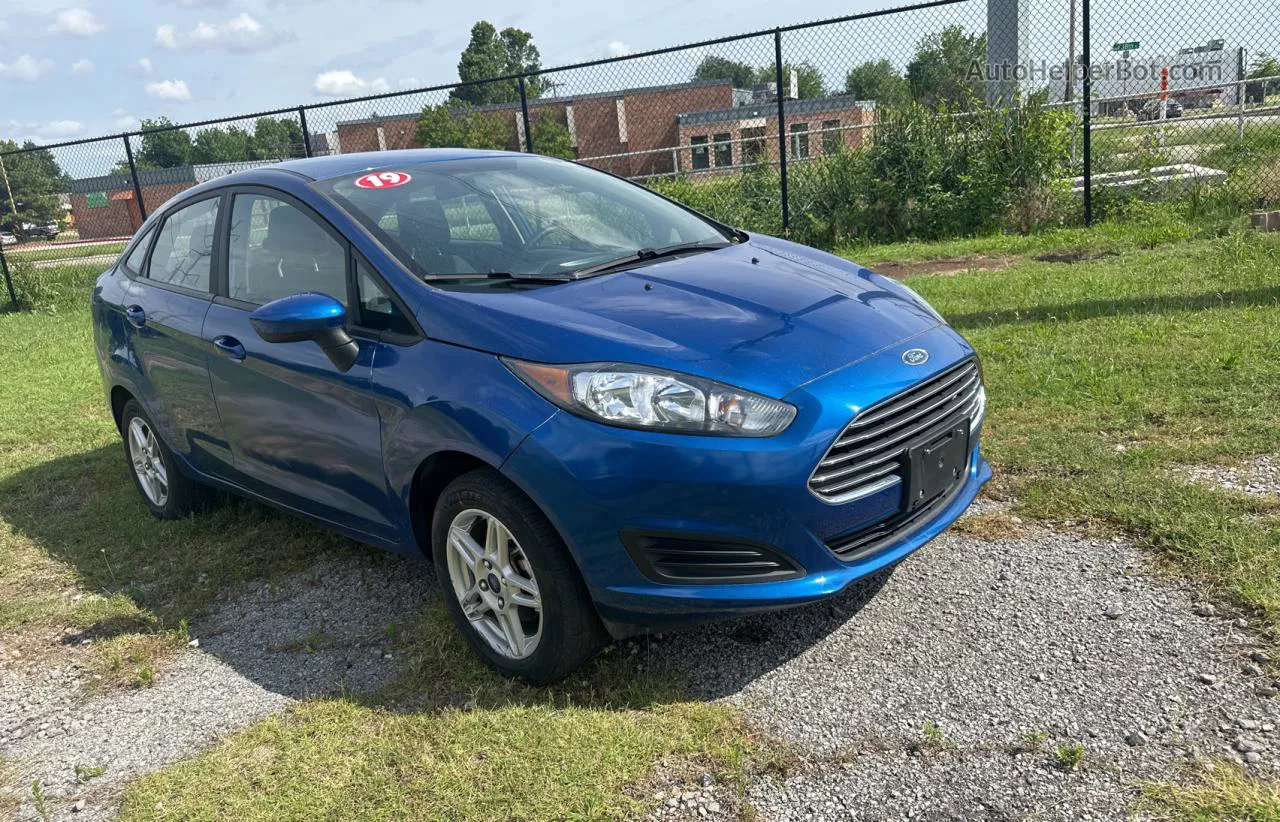 2019 Ford Fiesta Se Blue vin: 3FADP4BJ3KM161264