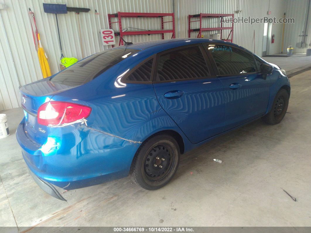 2011 Ford Fiesta Se Blue vin: 3FADP4BJ4BM100487