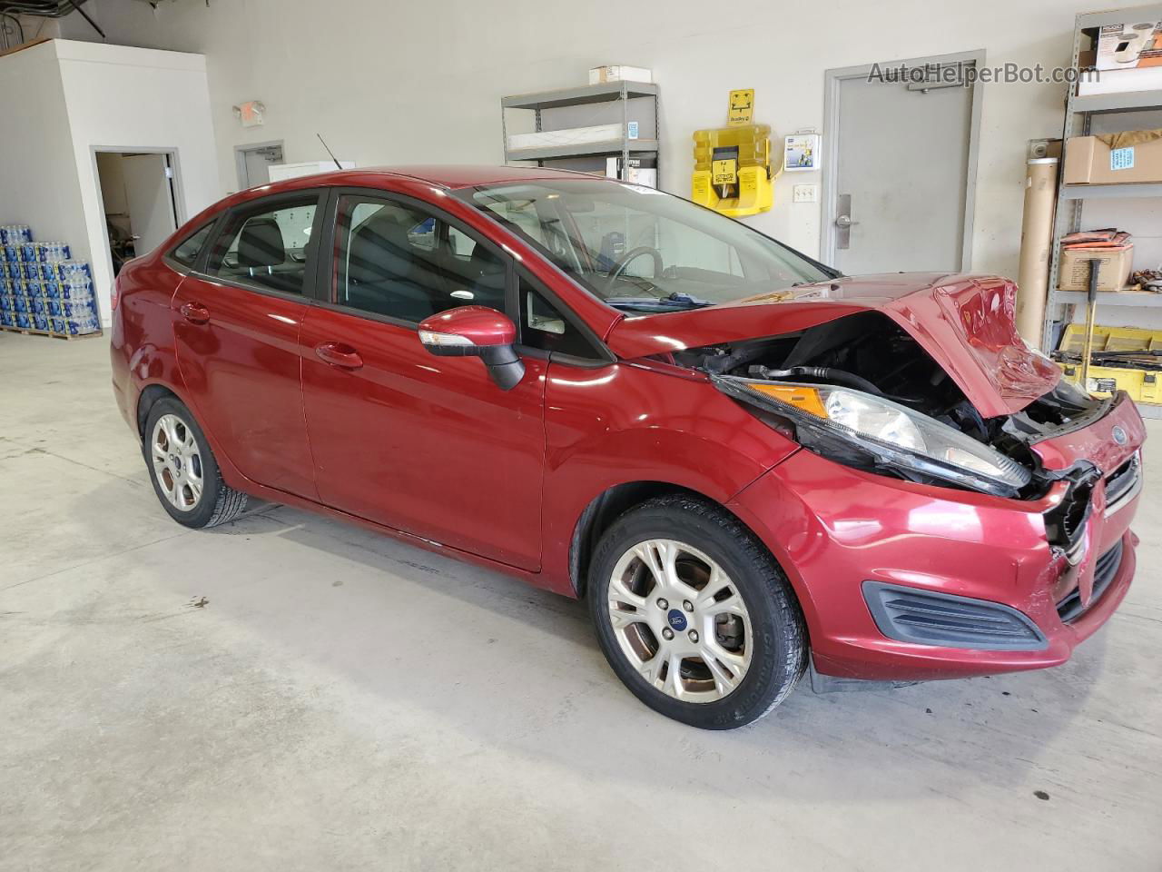 2015 Ford Fiesta Se Maroon vin: 3FADP4BJ4FM163157